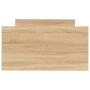 Estructura de cama madera de ingeniería Sonoma roble 75x190 cm de , Camas y somieres - Ref: Foro24-835948, Precio: 70,17 €, D...