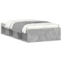 Estructura de cama gris hormigón 90x200 cm de , Camas y somieres - Ref: Foro24-3203827, Precio: 145,16 €, Descuento: %