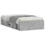 Estructura de cama gris hormigón 90x200 cm de , Camas y somieres - Ref: Foro24-3203827, Precio: 142,93 €, Descuento: %