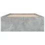 Estructura de cama gris hormigón 90x200 cm de , Camas y somieres - Ref: Foro24-3203827, Precio: 142,93 €, Descuento: %