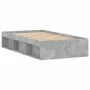 Estructura de cama gris hormigón 90x200 cm de , Camas y somieres - Ref: Foro24-3203827, Precio: 142,93 €, Descuento: %