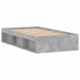 Estructura de cama gris hormigón 90x200 cm de , Camas y somieres - Ref: Foro24-3203827, Precio: 145,16 €, Descuento: %