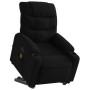 Sillón de masaje eléctrico reclinable elevable tela negro en Sillones | Comprar online en Foru.es