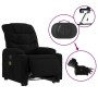 Sillón de masaje eléctrico reclinable elevable tela negro en Sillones | Comprar online en Foru.es