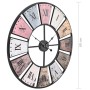Reloj de pared vintage movimiento cuarzo 60 cm XXL de vidaXL, Relojes de pared - Ref: Foro24-50647, Precio: 58,12 €, Descuent...