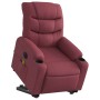 Sillón de masaje elevable eléctrico tela rojo tinto en Sillones | Comprar online en Foru.es