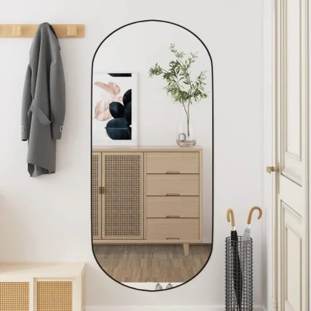 Oval glass wall mirror 45x100 cm by , Mirrors - Ref: Foro24-350458, Price: 37,82 €, Discount: %