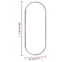 Espejo de pared vidrio ovalado 45x100 cm de , Espejos - Ref: Foro24-350458, Precio: 47,30 €, Descuento: %