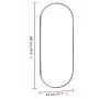 Oval glass wall mirror 45x100 cm by , Mirrors - Ref: Foro24-350458, Price: 37,82 €, Discount: %