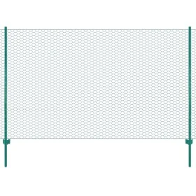 Wire mesh fence with steel posts 25x2 m green by , fence panels - Ref: Foro24-144612, Price: 178,12 €, Discount: %