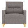 Sillón de tela gris taupé 60 cm de , Sofás - Ref: Foro24-359226, Precio: 141,45 €, Descuento: %