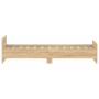 Estructura de cama madera de ingeniería roble Sonoma 90x200 cm de , Camas y somieres - Ref: Foro24-835927, Precio: 90,52 €, D...
