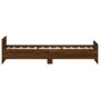 Estructura de cama madera de ingeniería roble marrón 90x200 cm de , Camas y somieres - Ref: Foro24-835931, Precio: 80,76 €, D...