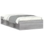 Estructura de cama gris Sonoma 90x200 cm de , Camas y somieres - Ref: Foro24-3203829, Precio: 111,14 €, Descuento: %
