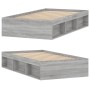Estructura de cama gris Sonoma 90x200 cm de , Camas y somieres - Ref: Foro24-3203829, Precio: 111,14 €, Descuento: %