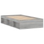 Estructura de cama gris Sonoma 90x200 cm de , Camas y somieres - Ref: Foro24-3203829, Precio: 111,14 €, Descuento: %
