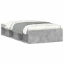 Estructura de cama gris hormigón 90x190 cm de , Camas y somieres - Ref: Foro24-3203841, Precio: 105,49 €, Descuento: %