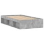 Estructura de cama gris hormigón 90x190 cm de , Camas y somieres - Ref: Foro24-3203841, Precio: 105,49 €, Descuento: %