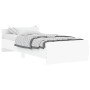 Estructura de cama madera de ingeniería blanca 90x200 cm de , Camas y somieres - Ref: Foro24-835925, Precio: 96,90 €, Descuen...