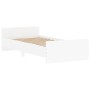 Estructura de cama madera de ingeniería blanca 90x200 cm de , Camas y somieres - Ref: Foro24-835925, Precio: 96,90 €, Descuen...