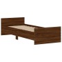 Estructura de cama madera de ingeniería marrón roble 75x190 cm de , Camas y somieres - Ref: Foro24-835952, Precio: 66,83 €, D...