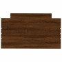 Estructura de cama madera de ingeniería marrón roble 75x190 cm de , Camas y somieres - Ref: Foro24-835952, Precio: 66,83 €, D...
