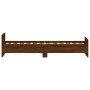 Estructura de cama madera de ingeniería marrón roble 75x190 cm de , Camas y somieres - Ref: Foro24-835952, Precio: 66,83 €, D...