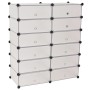 Zapatero apilable con 12 compartimentos blanco de vidaXL, Zapateros y organizadores de calzado - Ref: Foro24-244921, Precio: ...