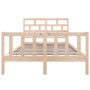 Estructura de cama madera maciza de pino 135x190 cm de , Camas y somieres - Ref: Foro24-3101323, Precio: 137,15 €, Descuento: %