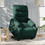 Sillón masaje eléctrico reclinable elevable tela verde oscuro en Sillones | Comprar online en Foru.es