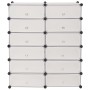 Zapatero apilable con 12 compartimentos blanco de vidaXL, Zapateros y organizadores de calzado - Ref: Foro24-244921, Precio: ...