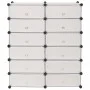 Zapatero apilable con 12 compartimentos blanco de vidaXL, Zapateros y organizadores de calzado - Ref: Foro24-244921, Precio: ...