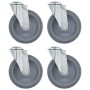 Ruedas giratorias con agujero pasador 4 unidades 125 mm de , Manipulación de materiales - Ref: Foro24-143428, Precio: 33,57 €...