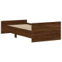 Estructura de cama madera de ingeniería marrón roble 90x190 cm de , Camas y somieres - Ref: Foro24-835945, Precio: 78,15 €, D...