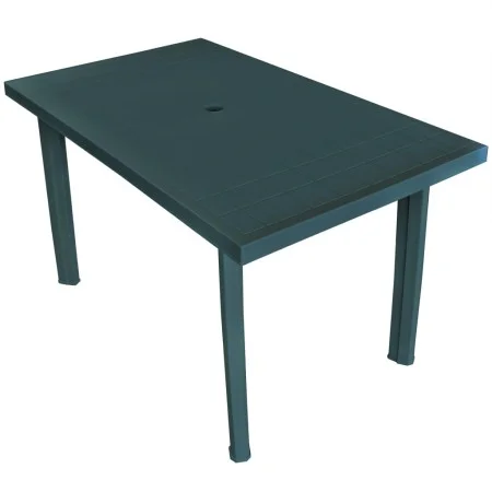Mesa de jardín 126x76x72 cm plástico verde de vidaXL, Mesas de jardín - Ref: Foro24-43598, Precio: 153,78 €, Descuento: %