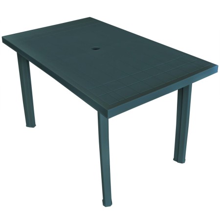 Mesa de jardín 126x76x72 cm plástico verde de vidaXL, Mesas de jardín - Ref: Foro24-43598, Precio: 157,63 €, Descuento: %