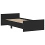 Estructura de cama madera de ingeniería negra 90x200 cm de , Camas y somieres - Ref: Foro24-835926, Precio: 80,13 €, Descuent...