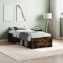 Estructura de cama roble ahumado 75x190 cm de , Camas y somieres - Ref: Foro24-3203849, Precio: 103,78 €, Descuento: %
