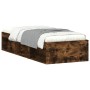 Estructura de cama roble ahumado 75x190 cm de , Camas y somieres - Ref: Foro24-3203849, Precio: 103,78 €, Descuento: %
