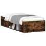 Estructura de cama roble ahumado 75x190 cm de , Camas y somieres - Ref: Foro24-3203849, Precio: 103,78 €, Descuento: %