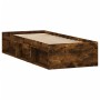 Estructura de cama roble ahumado 75x190 cm de , Camas y somieres - Ref: Foro24-3203849, Precio: 103,78 €, Descuento: %