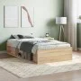 Estructura de cama roble Sonoma 90x190 cm de , Camas y somieres - Ref: Foro24-3203840, Precio: 111,77 €, Descuento: %
