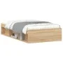 Estructura de cama roble Sonoma 90x190 cm de , Camas y somieres - Ref: Foro24-3203840, Precio: 111,77 €, Descuento: %