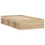 Estructura de cama roble Sonoma 90x190 cm de , Camas y somieres - Ref: Foro24-3203840, Precio: 111,77 €, Descuento: %