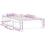 Estructura de cama roble Sonoma 90x190 cm de , Camas y somieres - Ref: Foro24-3203840, Precio: 111,77 €, Descuento: %