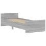 Gray Sonoma engineered wood bed frame 75x190 cm by , Beds and slatted bases - Ref: Foro24-835951, Price: 79,09 €, Discount: %