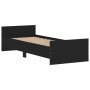 Estructura de cama madera de ingeniería negra 75x190 cm de , Camas y somieres - Ref: Foro24-835947, Precio: 67,11 €, Descuent...