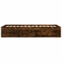 Estructura de cama roble ahumado 90x190 cm de , Camas y somieres - Ref: Foro24-3203842, Precio: 107,18 €, Descuento: %