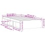 Estructura de cama roble ahumado 90x190 cm de , Camas y somieres - Ref: Foro24-3203842, Precio: 107,18 €, Descuento: %