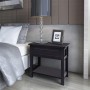 Mesita de noche de madera negro de vidaXL, Mesitas de noche - Ref: Foro24-242872, Precio: 49,03 €, Descuento: %